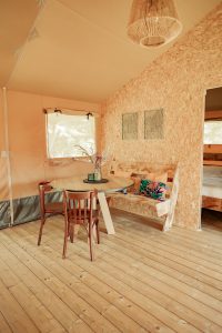 eethoek in Lodgetent Rock in Rio