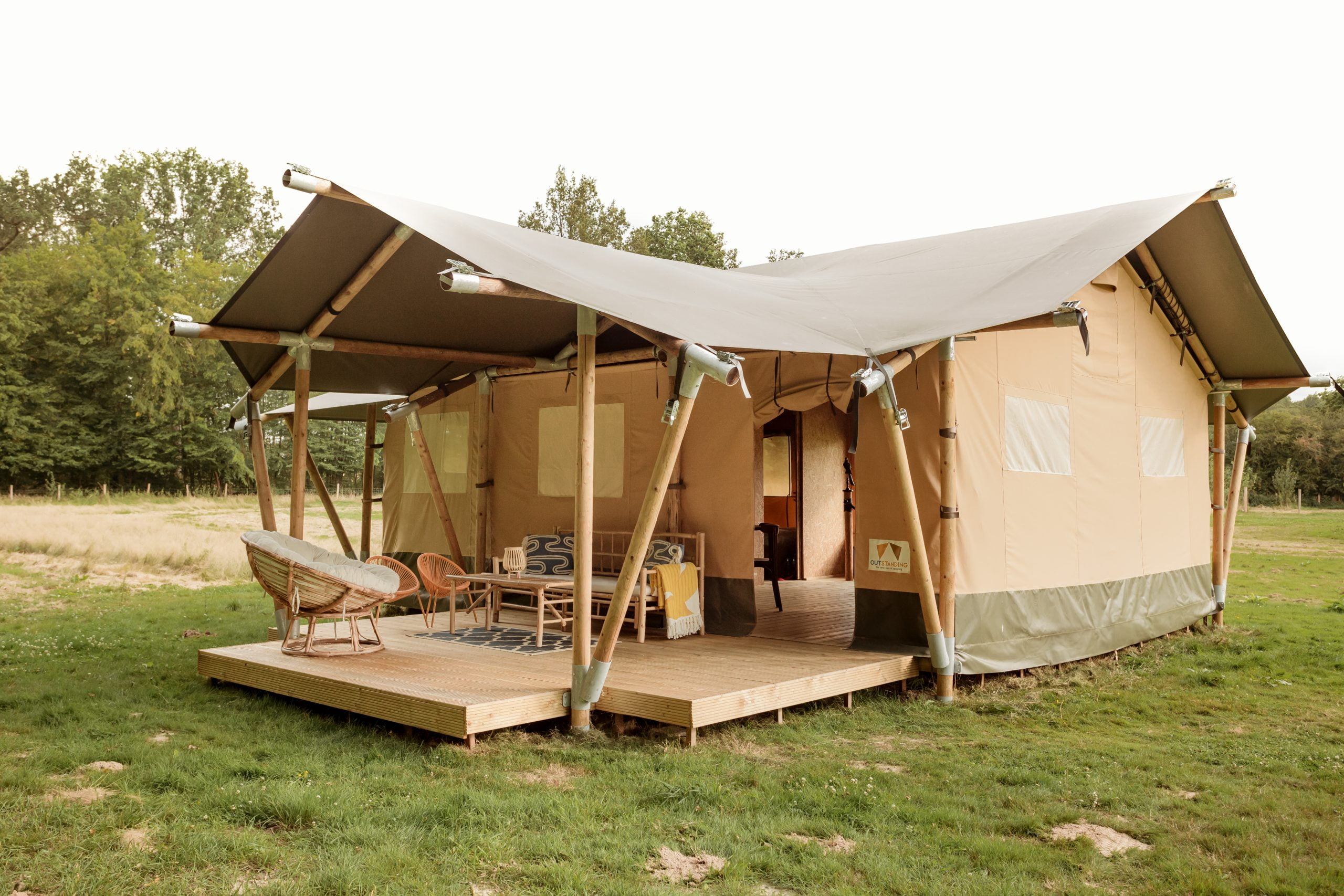 Safaritent Rock in Rio bij Festilux Camp in de Bourgogne