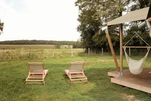 Mooi uitzicht vanuit Safaritent Burning Man