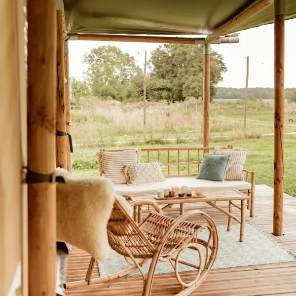 Veranda van de Kokua safaritent