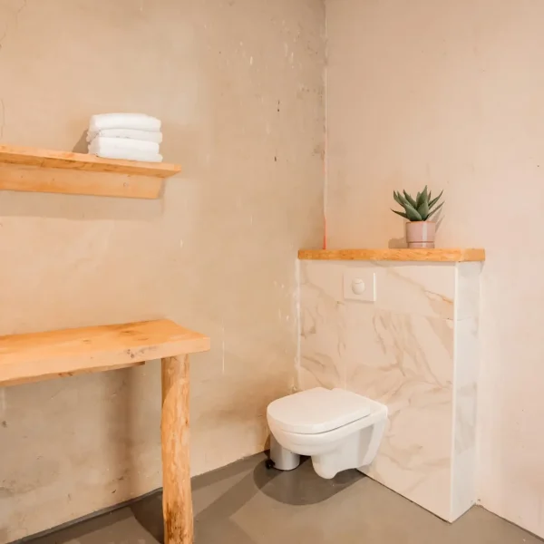 toilettes dans la salle de bain